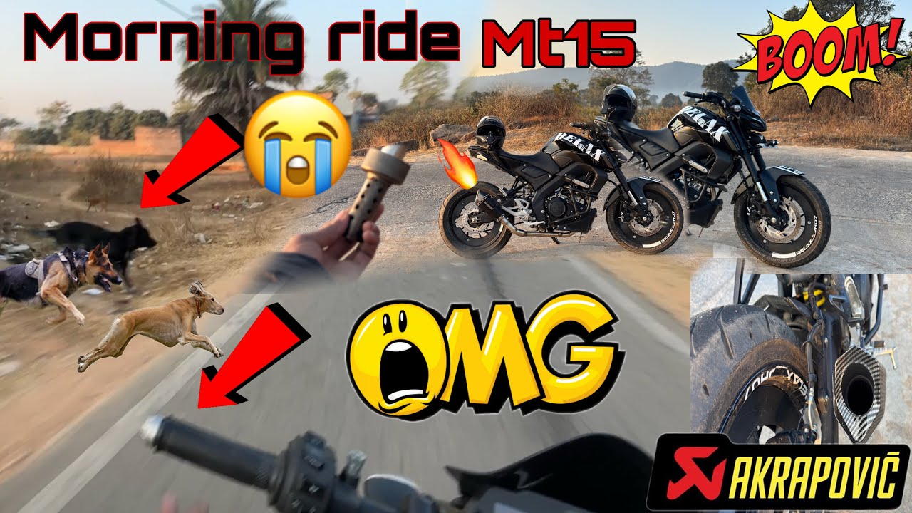 Mt15 morning ride me kutta katne ko dusra omvlog07 @omvlogjh07 simdega morning moto vlog akrapovic 