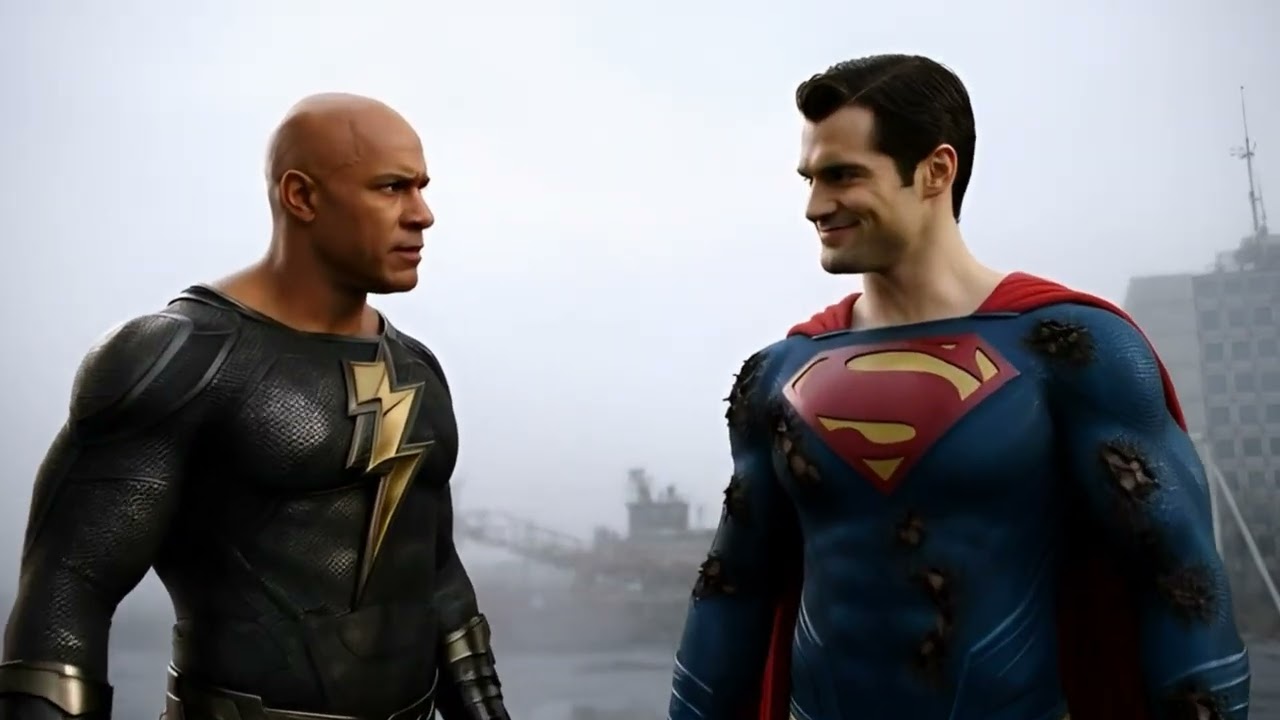 Superman vs Adão negro O Filme IA