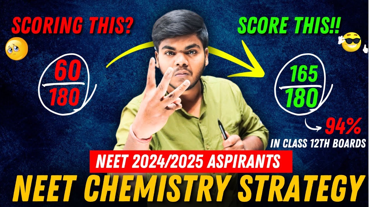 Score 165/180 in Chemistry in NEET 2024🔥 Follow this unique Strategy for Last 6 Months ⚠️