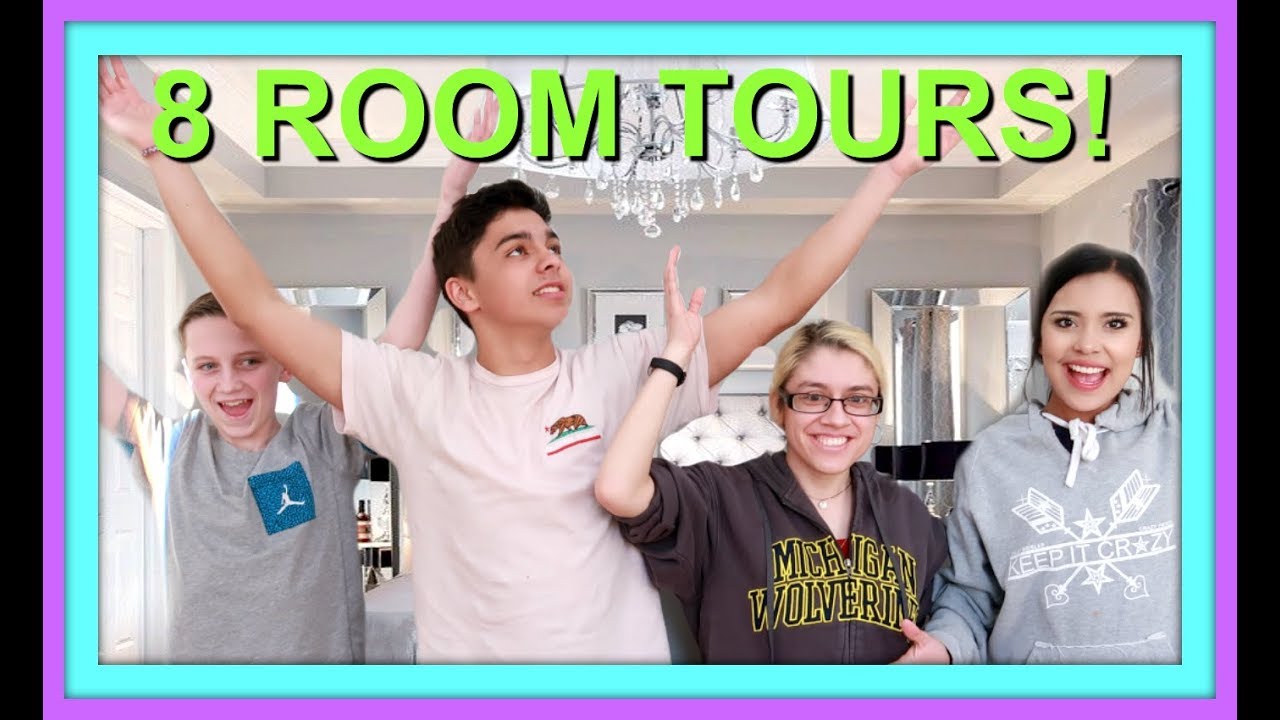 8 BEDROOM TOURS TEENAGERS