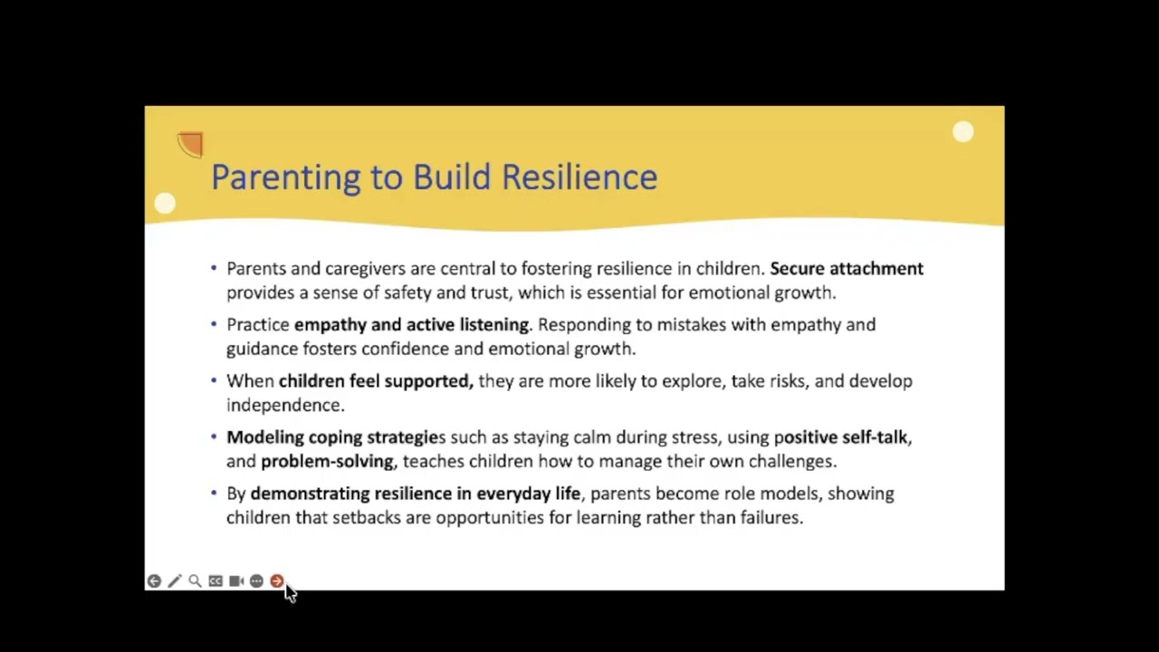 Building Resiliency: Growing Resilient Children