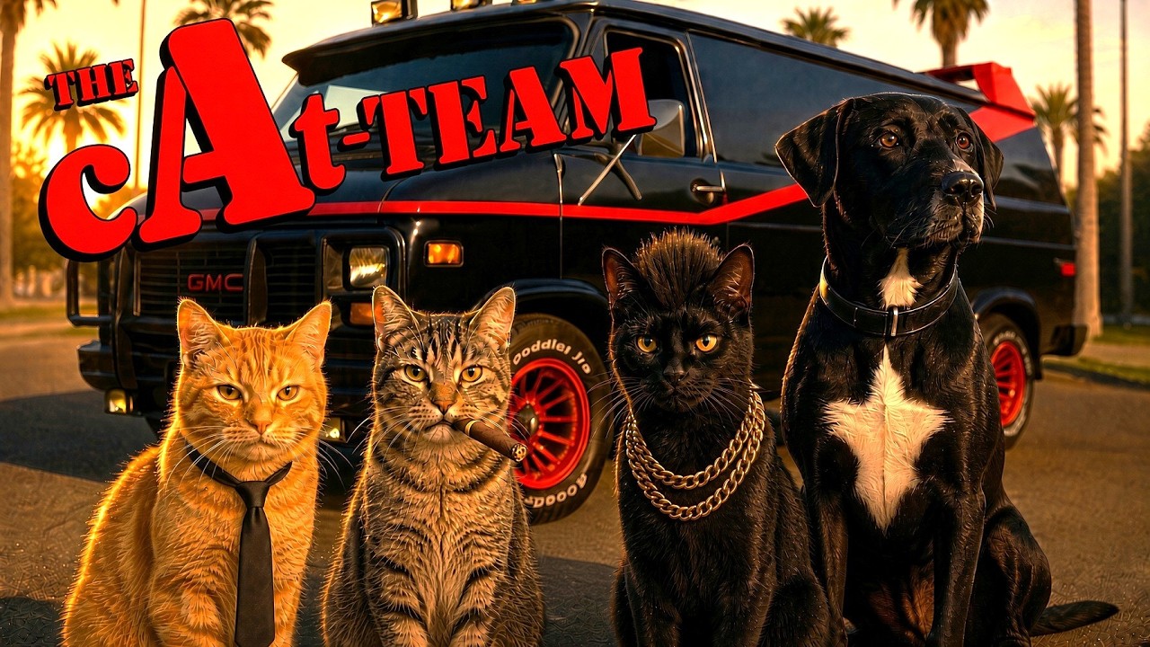 The Cat Team - популярное телешоу «Команда А» с моими питомцами 🐈🐕😸🐶