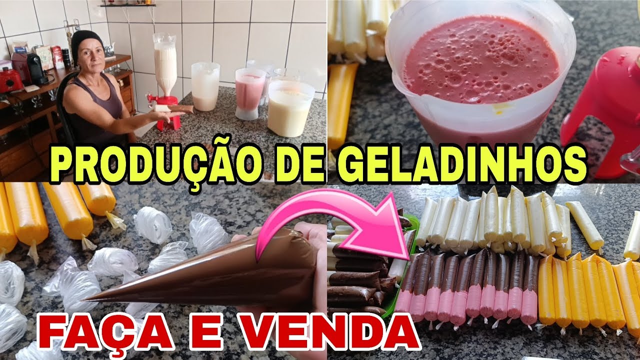 PRODUÇÃO DE GELADINHOS ( FAÇA E VENDA) 