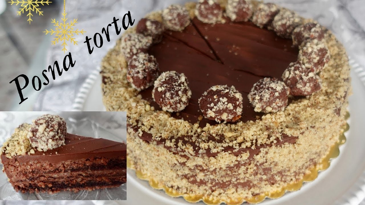 SUPER BRZA I JEDNOSTAVNA POSNA TORTA SA ORASIMA (VEGAN WALNUT CAKE)