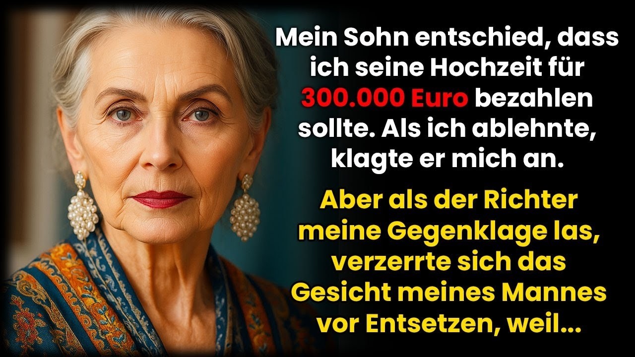Mein Sohn wollte, dass ich seine Hochzeit bezahle – Als ich nein sagte, verklagte er mich und…