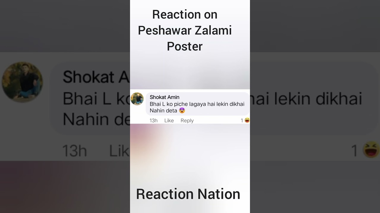 Peshawar Zalami Poster PSL X #reactionnation #funnyshorts