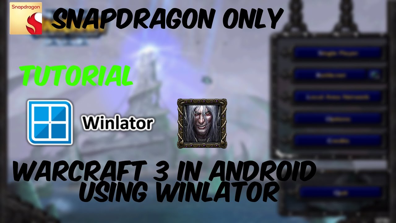 Warcraft in Android Winlator  Guide for Snapdragon phones Only
