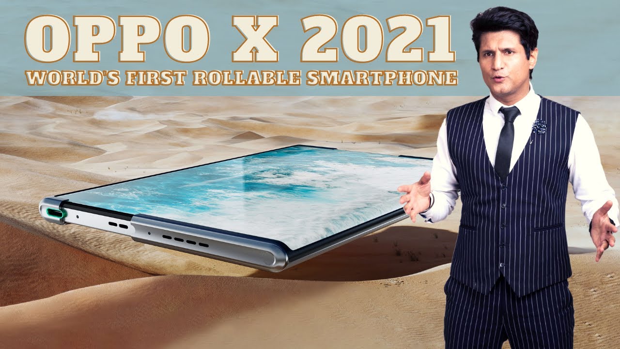 The OPPO x2021 ROLLable Expandable Motorised Phone, in my HAND. And it's amazing!