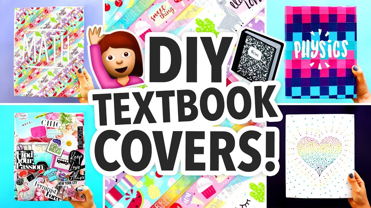 DIY TEXTBOOK COVERS FOR BACK TO SCHOOL 2017 | @karenkavett