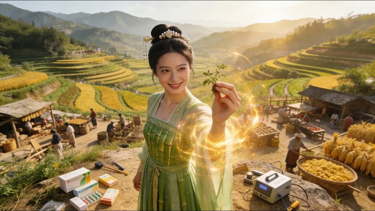 military doctor becomes peasant girl!  she leads the entire village to wealth and becomes its pillar