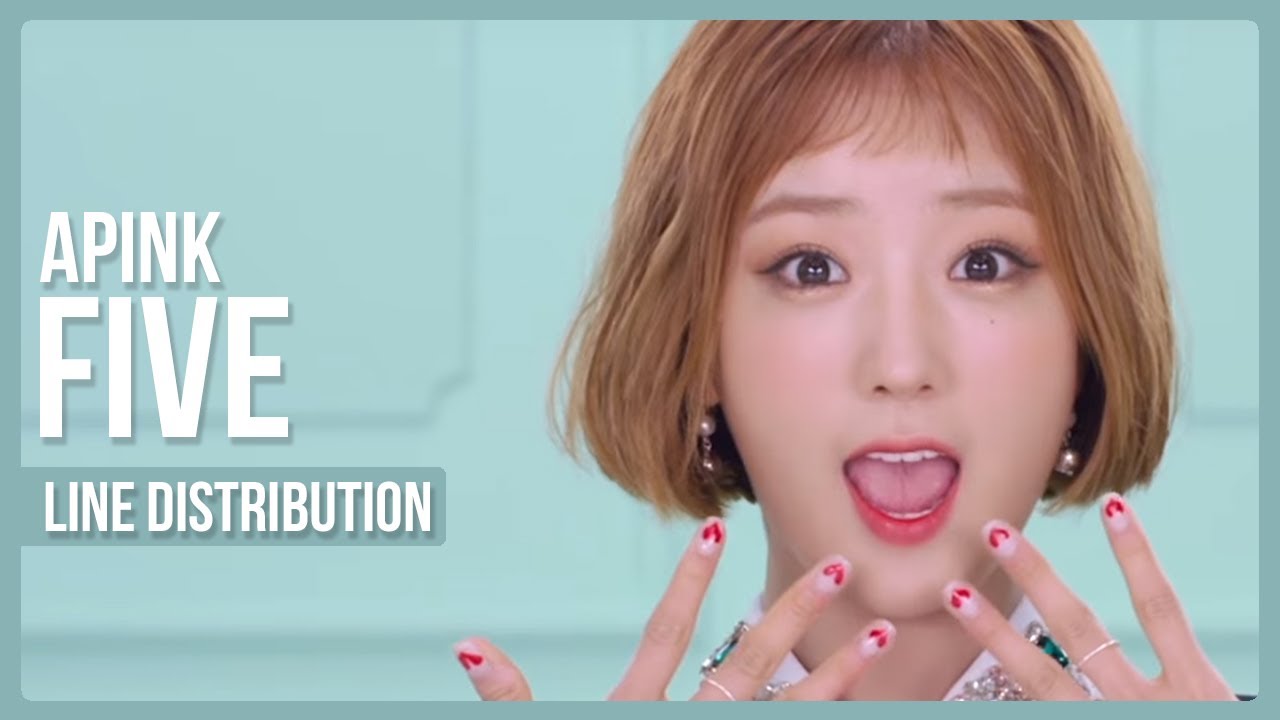 Apink - FIVE Line Distribution (Color Coded)