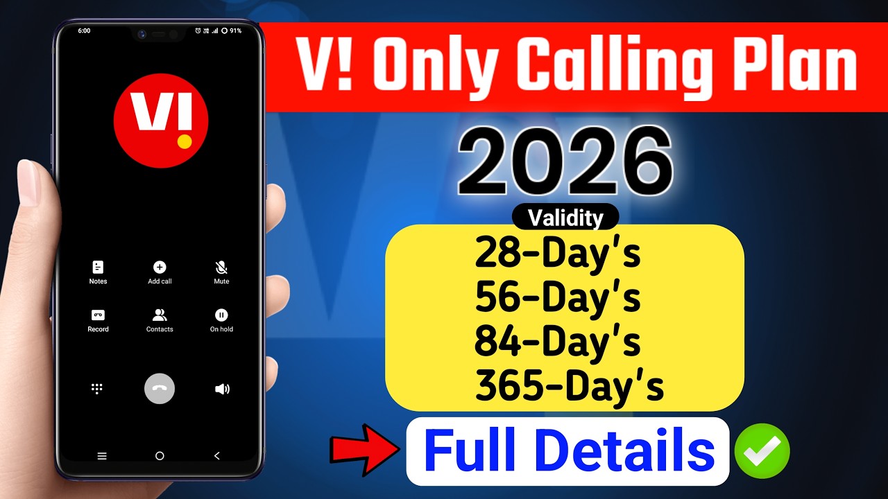 Vi Only Calling Plan | Vi Calling Recharge Plan | Sabse Sasta Recharge Plan 2026