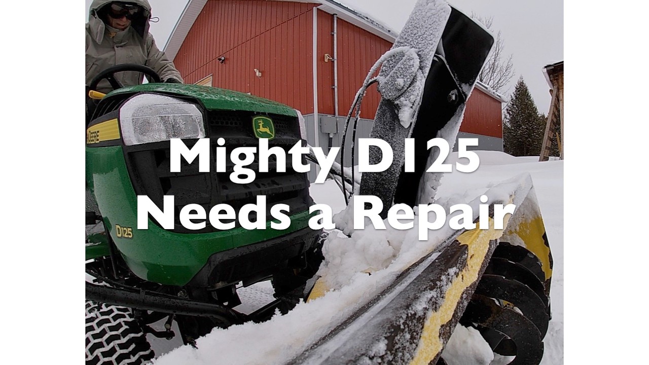 John Deere D125 PTO Fix: Repairing the Broken Engagement Lever + Snow Action!
