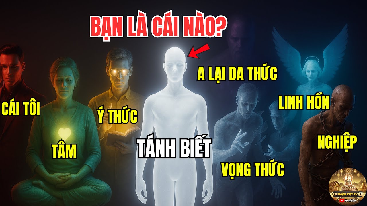 Phân Biệt Cái Tôi - Tâm - Ý Thức - Nghiệp - A Lại Da - Linh Hồn - Tánh Biết: Bạn Là Cái Nào?