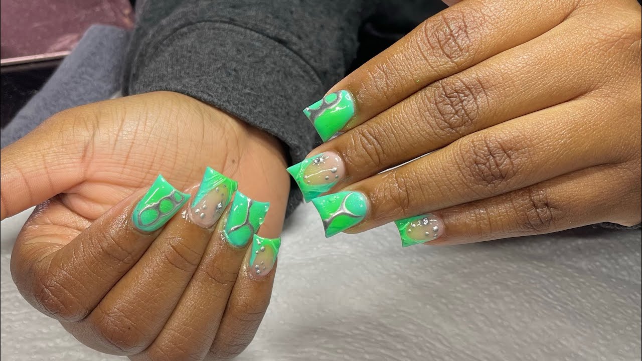 Inspired Duck Nails /Watch Me Work @bornprettyofficial #beginners #nails #tutorial #acrylic #art