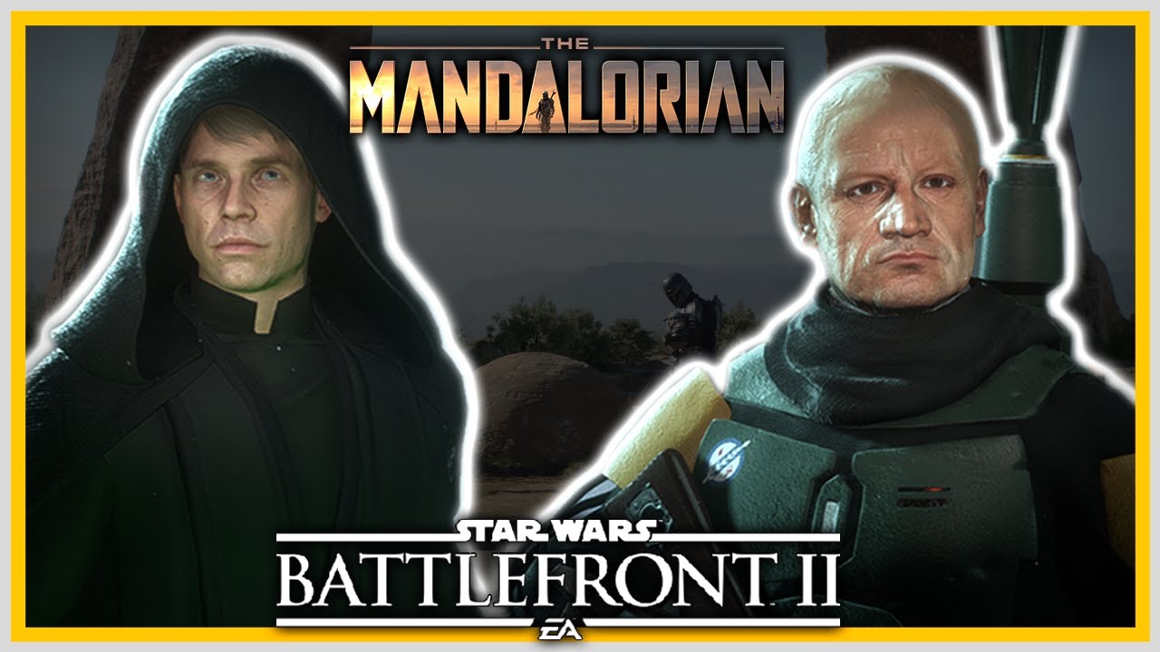 Boba Fett & Luke Skywalker From The Mandalorian In Battlefront 2!