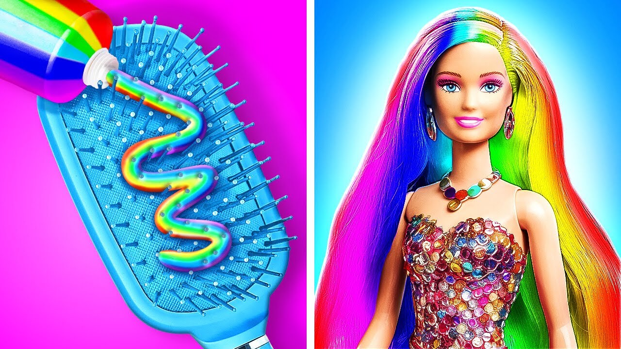 Doll Makeover Magic💅|Transforming Ugly to Beautiful by Slick Slime Sam's Maker World