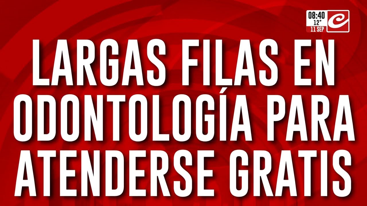 Largas filas en la Facultad de Odontología para atenderse gratis