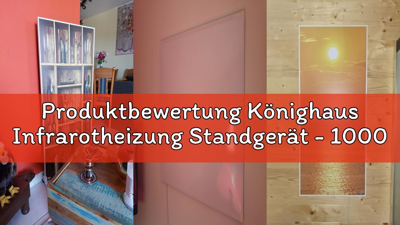 Produktbewertung Könighaus Infrarotheizung Standgerät - 1000 Watt - Energiesparend = wärmt innerhalb