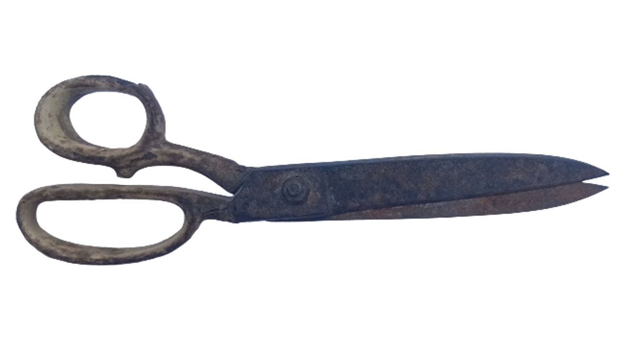 Old Scissor Restoration | How to sharpen scissors
