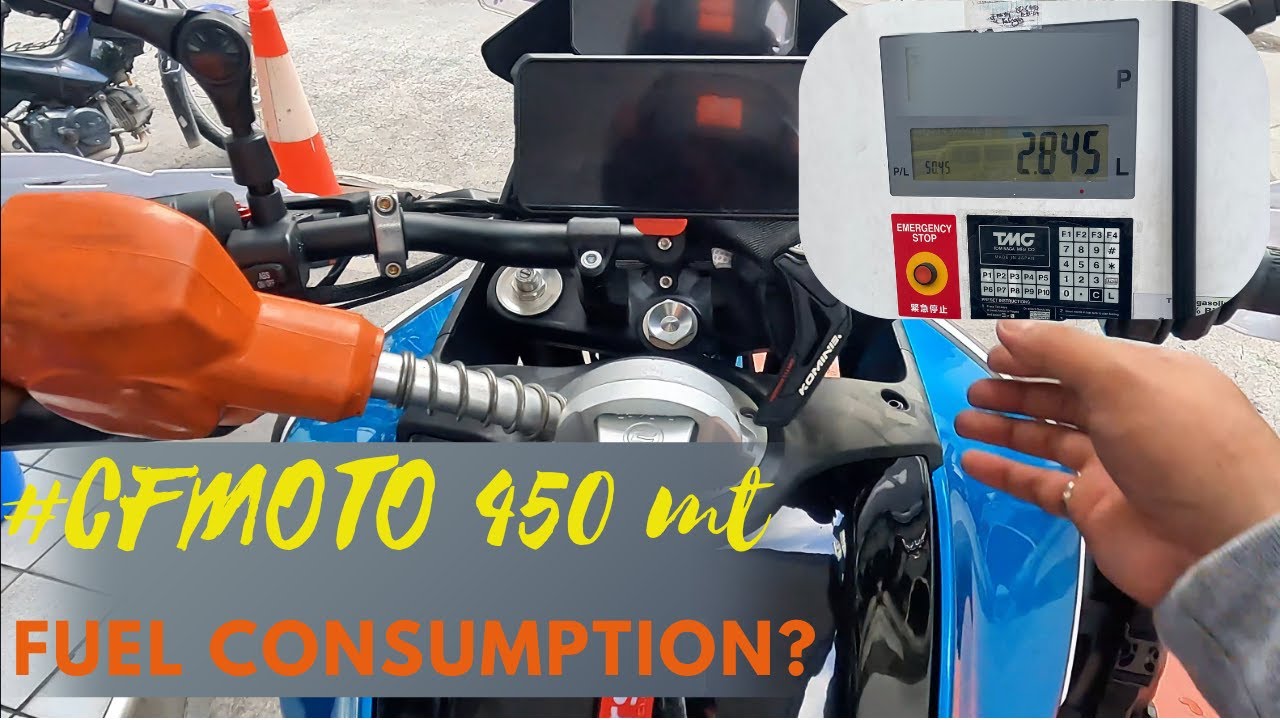 CFmoto 450mt fuel consumption test,,, how much would take at 50km distance?...how was it done?