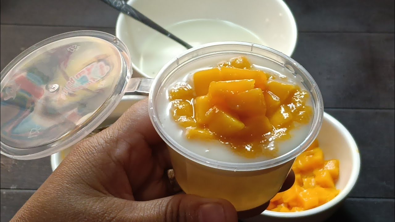HOMEMADE DESSERT! SIMPLE AND EASY TO MAKE MANGO TAPIOCA PUDDING!