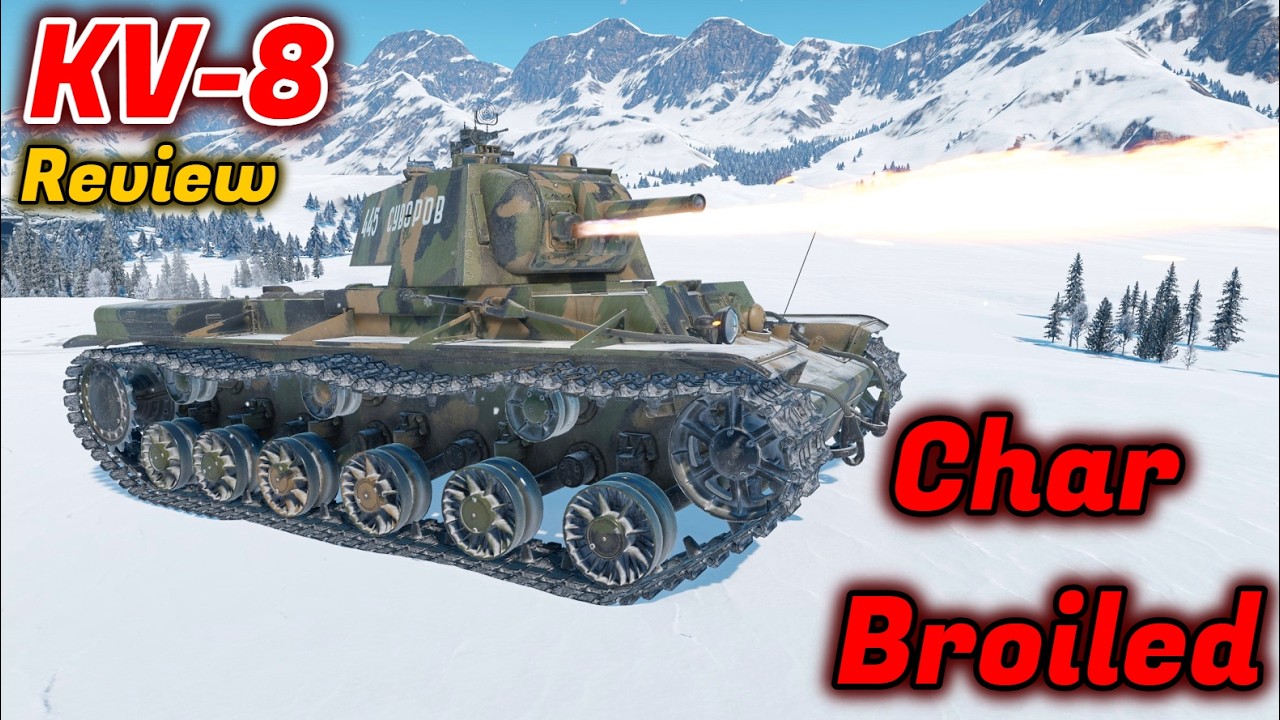 Обзор КВ-8 &mdash; Стоит ли он того? Огнеметы &mdash; это всегда весело [War Thunder]