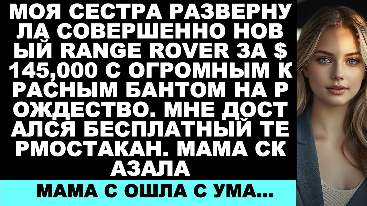 «Моей сестре на Рождество подарили Range Rover за $145 000, а мне — бесплатный термостакан. Мама...