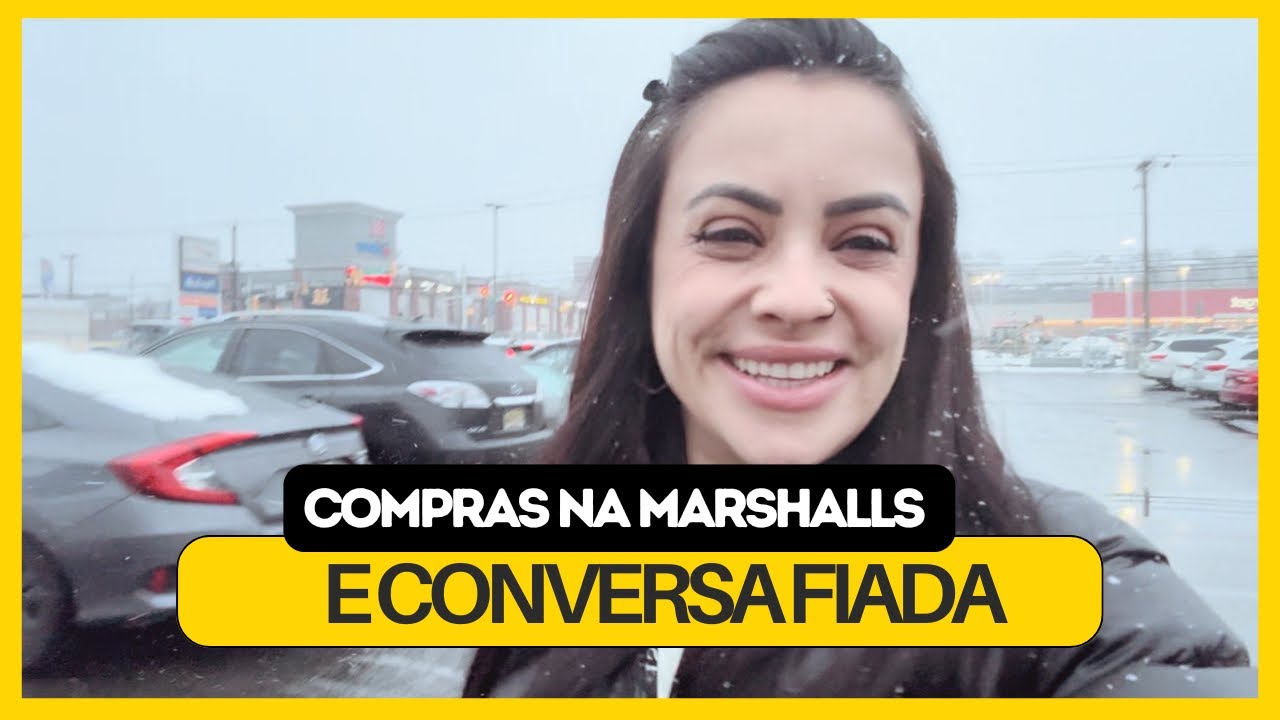 Conversa fiada e compras na Marshall’s aqui nos EUA . 