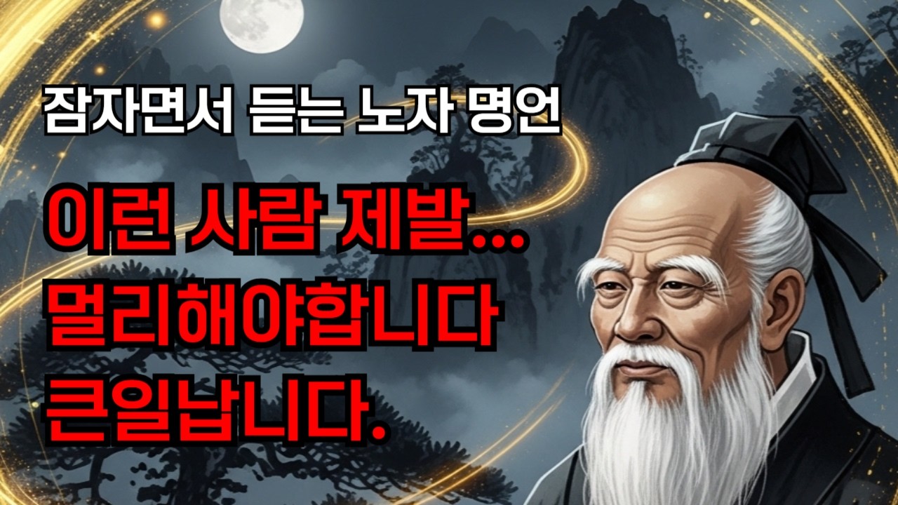 잠자면서 듣는 노자 명언 읽어주기 | 이 사람 곁에 두면 반드시 후회합니다