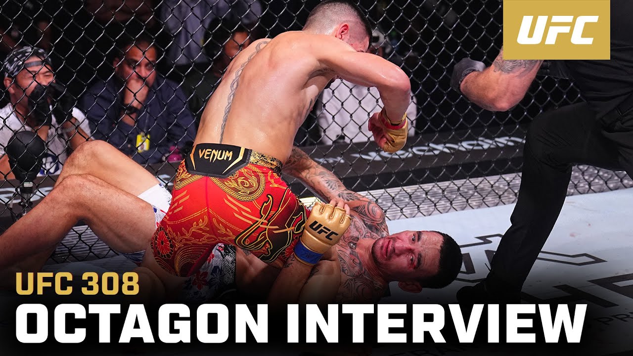 Ilia Topuria Octagon Interview | UFC 308