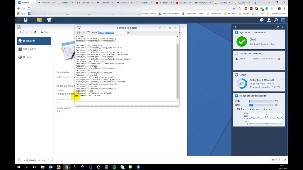 Configure smb multichannel on synology ds918+