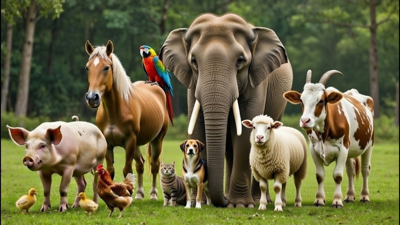Baby Farm Animals: Kitten,Puppy,  Goat, Sheep,Chicken , Rabbit & Pig – The Animal Zone