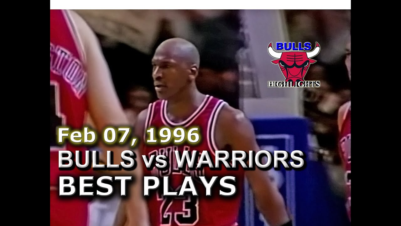 Feb 07 1996 Bulls vs Warriors highlights