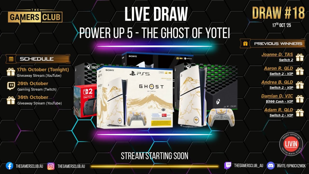 Live Draw - Power Up 5 - The Ghost of Yotei
