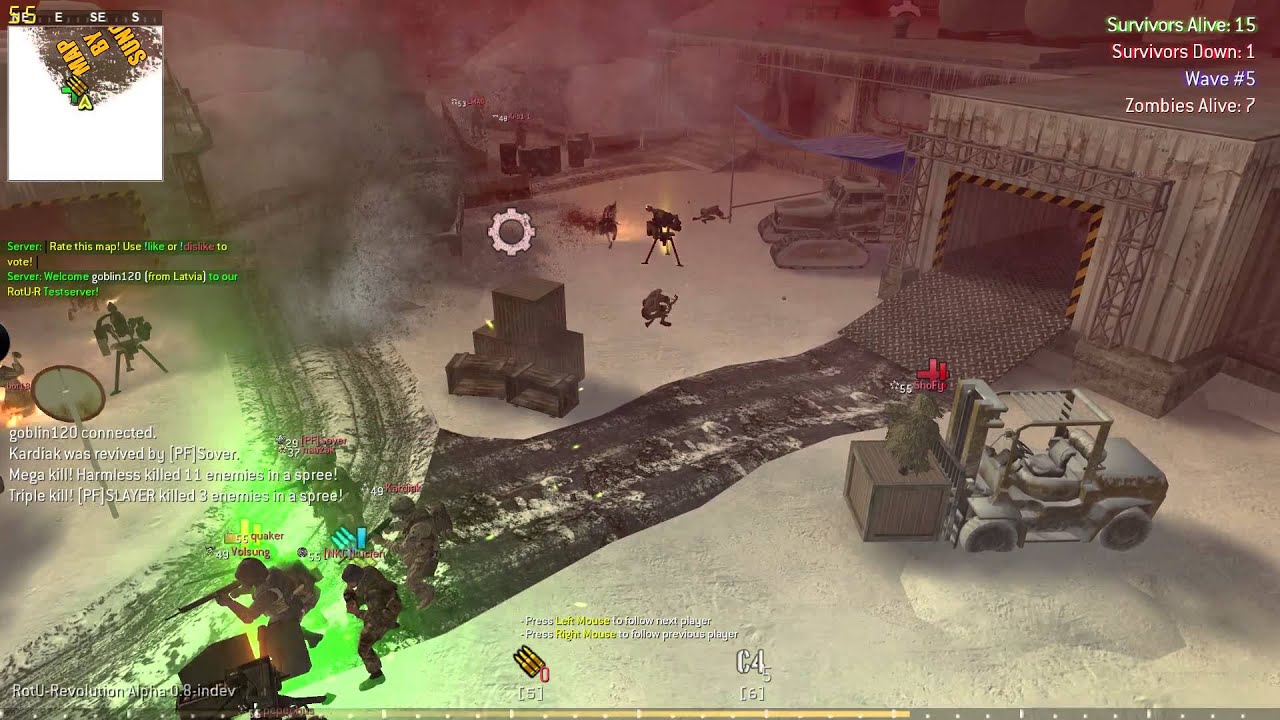 Double xp Official Rotu revolution Zombies Server Map Mountains