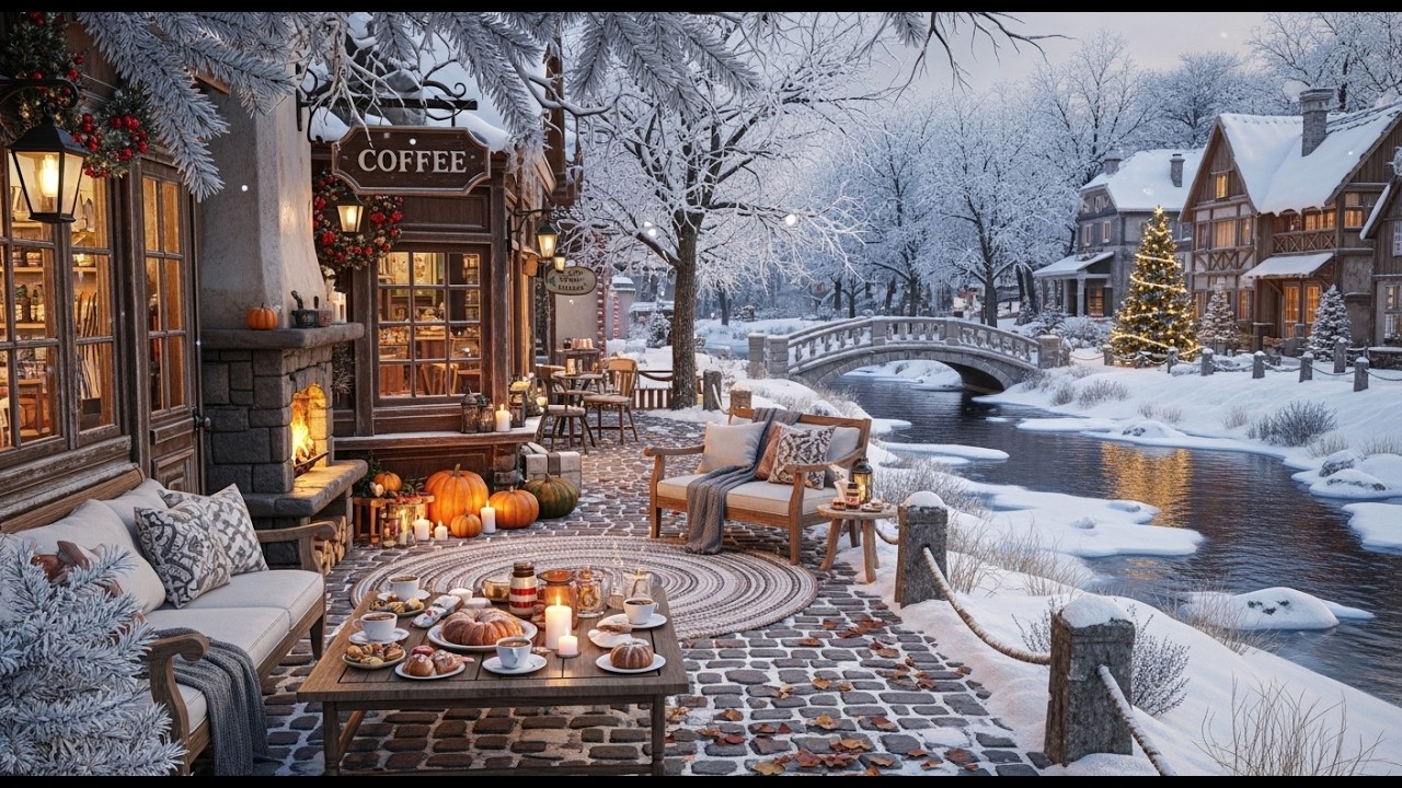 Smooth Winter Jazz ❄ Warm Cafe Ambience for Relaxation and Mental Balance