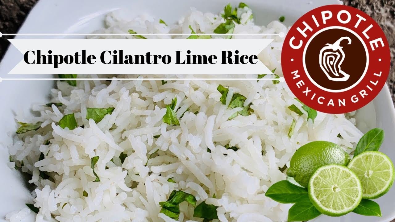 Chipotle's Official Cilantro Lime Rice Recipe! Cilantro lime rice recipe (Chipotle's) Copycat recipe