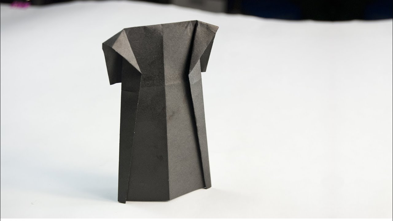How to make a paper coat - Origami Clothes