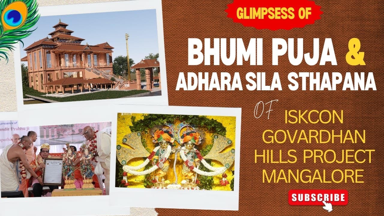 Glimpses of Bhumi Puja & Adhara Shila Sthapana - Nov 8, 2025 | ISKCON Mangalore Govardhan Hills