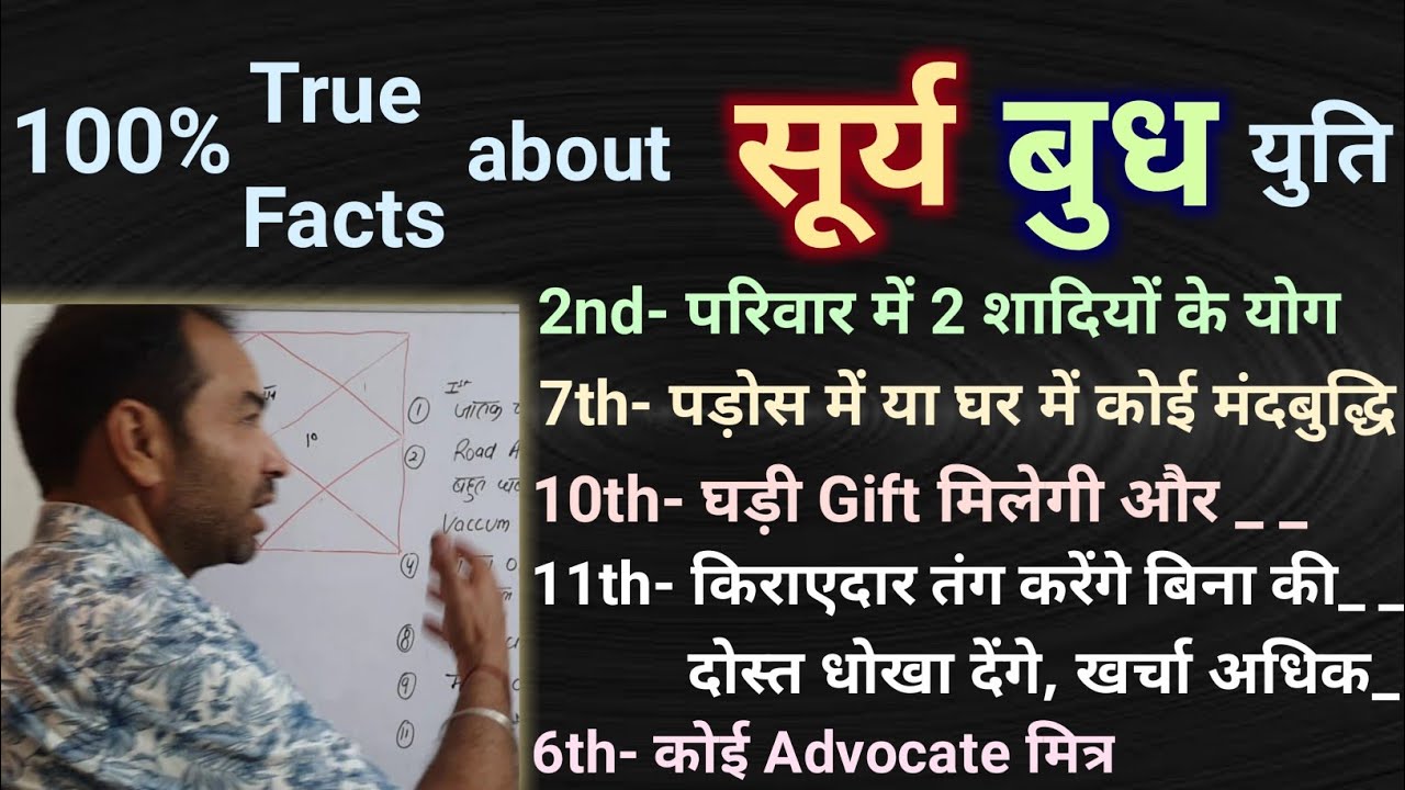 100% true fact about Sun Mercury || सूर्य बुध युति || Lal Kitab || By-Rahul Bhatnagar