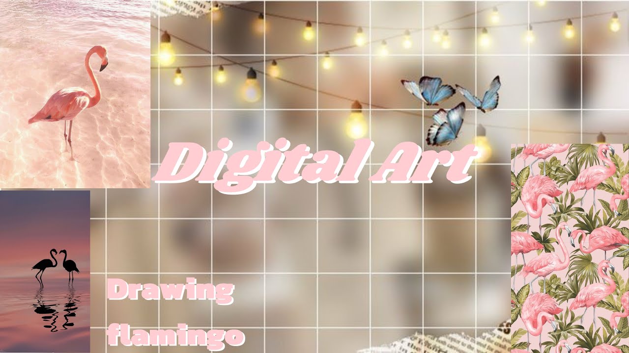 Drawing Flamingo With Digital Online Art |Flamingo Drawing|    (Hope You Enjoy)