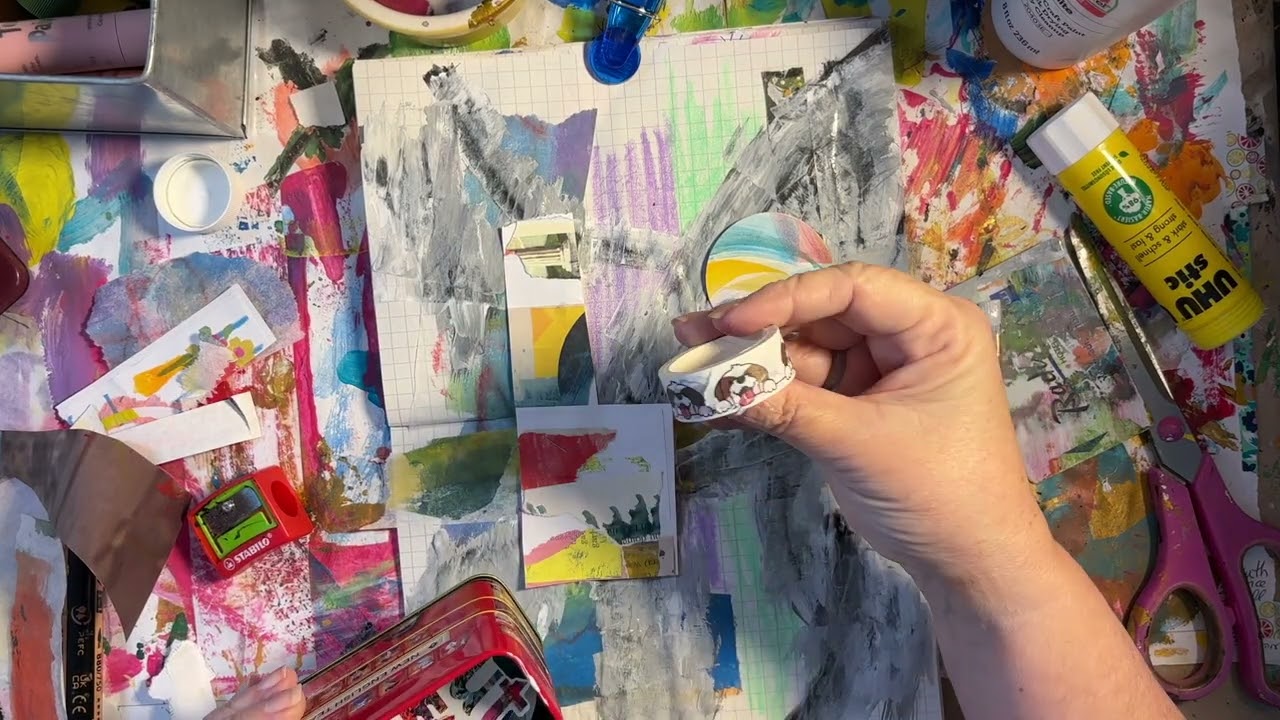 Pink Lady, a Mixed Media Art Journal Process, Day 13