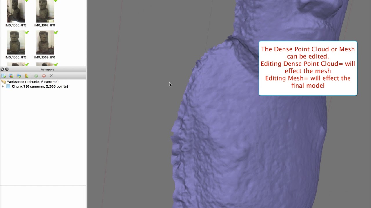 Basic 3D Model Editing in Agisoft Metashape