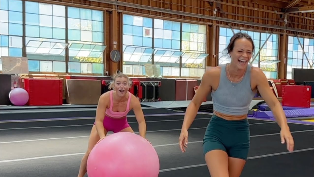 Exercise Ball Acrobatics with Gracie