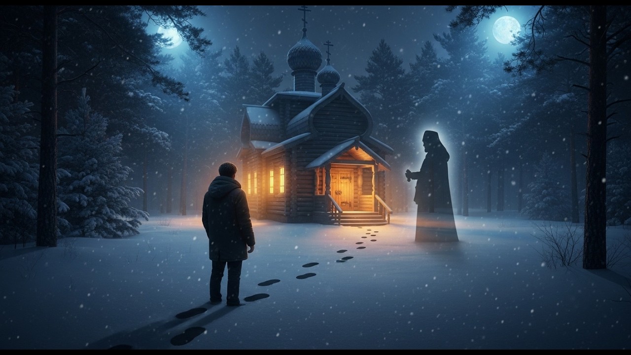 Следы в снегу у часовни Святого Николая | Таинственная духовная история о вере и чуде