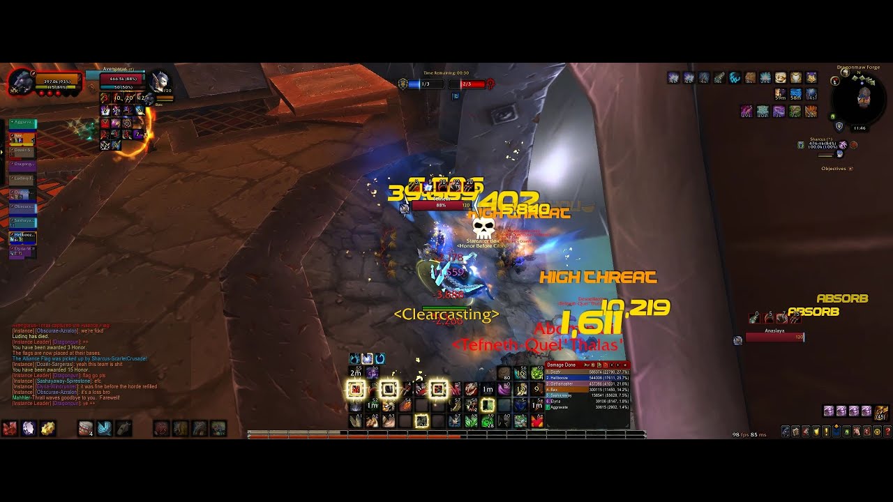 Feral Druid PvP! - BIG BITES Twin Peaks WoW BFA 8.3