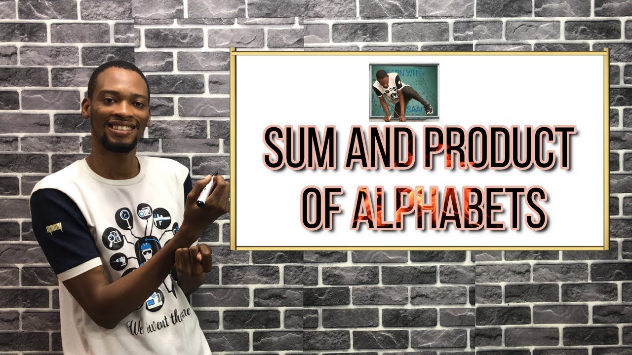 Addition And Multiplication Of Alphabets