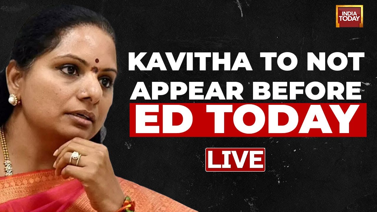 LIVE: K Kavitha Appears In ED Office | Kavitha Not To Appear Before ED : Sources