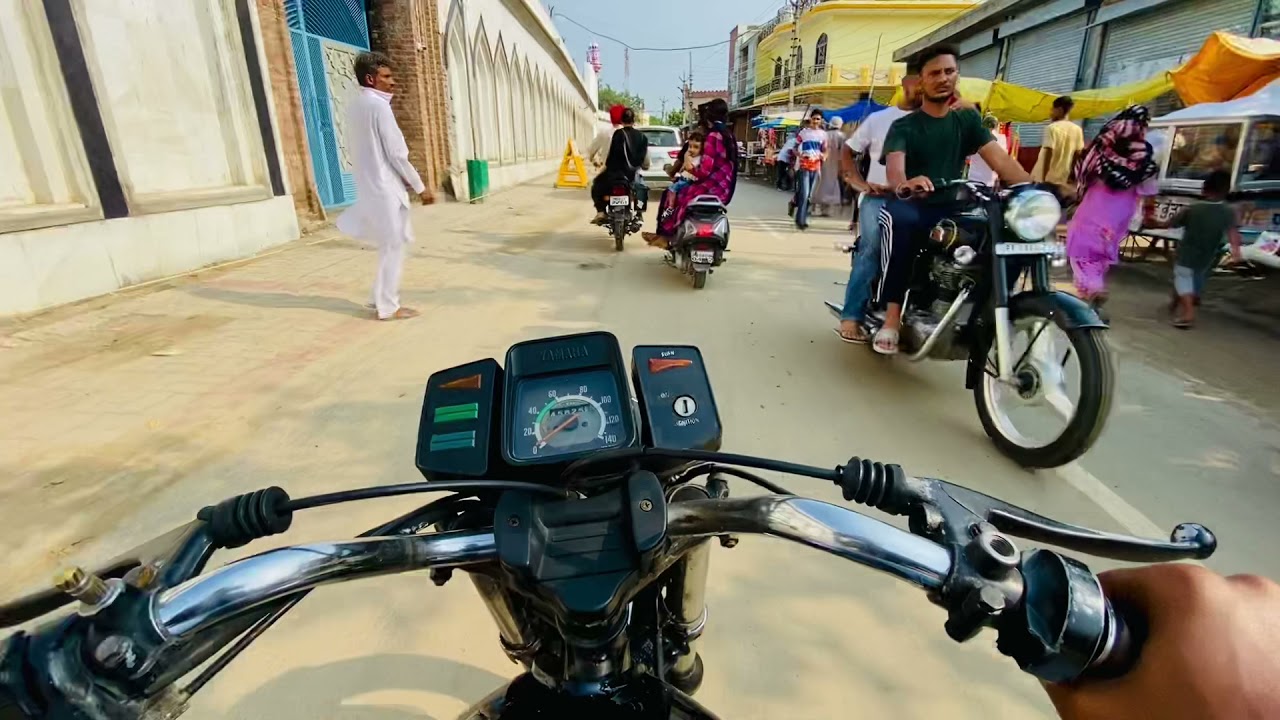 Yamaha ride at nakodar Dera baba murad shah dera bappu lal badsha ji